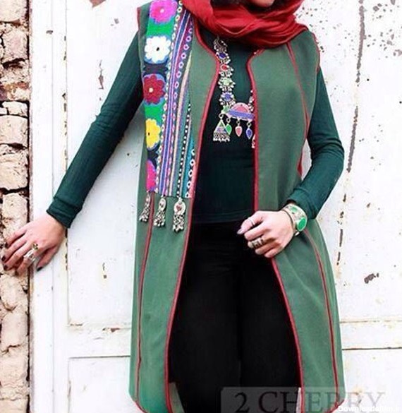 جدیدترین مدل لباس سنتی ایرانی شیک و دخترانه مزون دوز