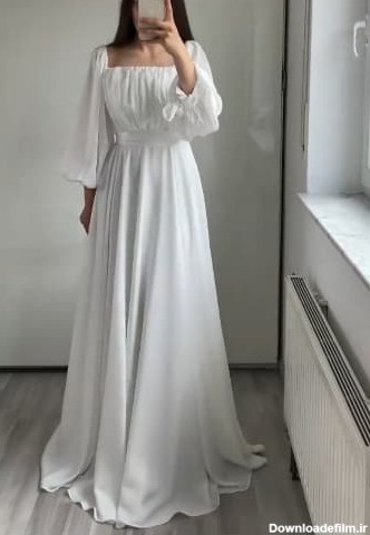 لباس مجلسی سفید | پیراهن و لباس مجلسی مزون سلدا