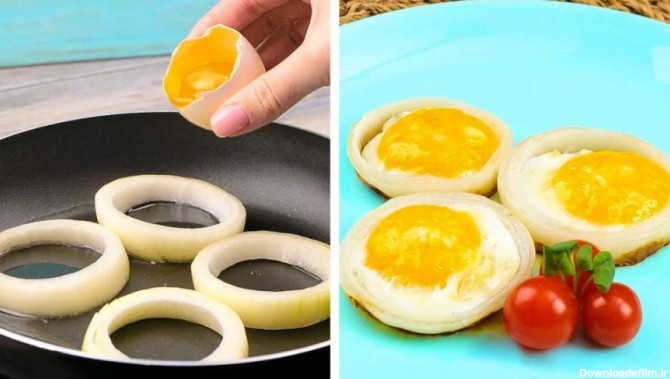 آموزش صبحانه خوشمزه با تخم مرغ:: آموزش صبحانه سریع و آسان جدید