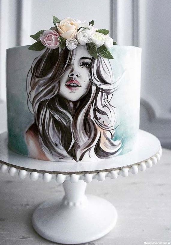 کیک تولد دخترانه جوان اینستاگرام - کامل (مولیزی)