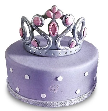 کیک تولد زیبا دخترانه - کیک یاسمن تاج | کیک آف