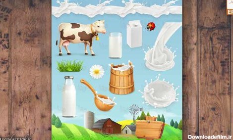 طرح وکتوری شیر ، گاو شیری و مزرعه