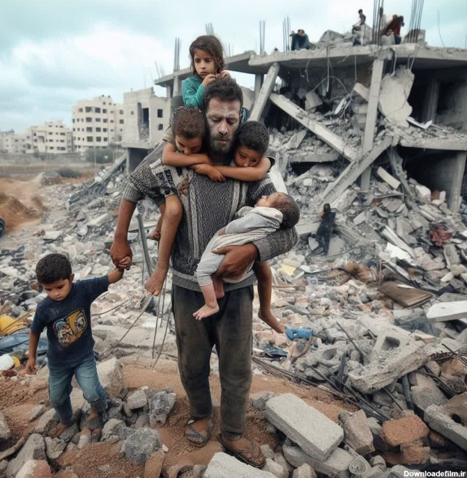 عکس قاب دیدنی از معنای پدر در غزه - جهان نيوز