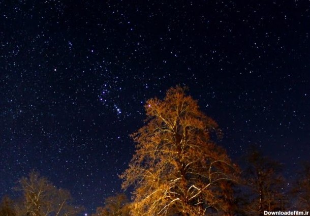 عکس آسمان طبیعی شب