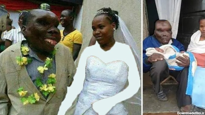 زشت ترین مرد دنیا با دو دختر ازدواج کرد+تصاویر