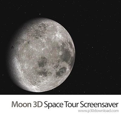 دانلود Moon 3D Space Tour screensaver - اسکرین سیور تور فضایی سه بعدی در اطراف ماه