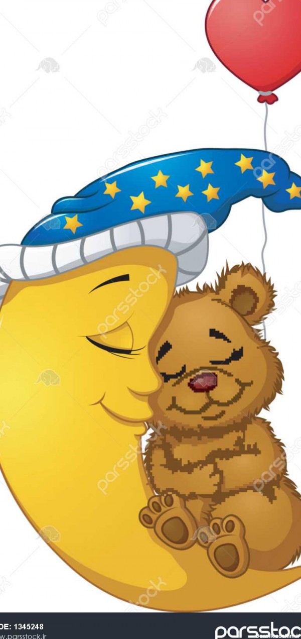 کارتون عروسکی خرس خواب در ماه 1345248