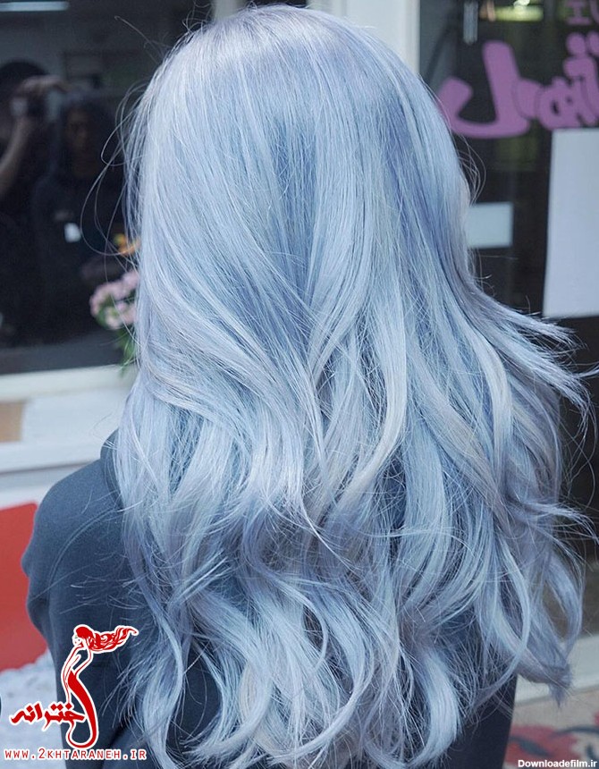 ترکیب رنگ مو آبی یخی