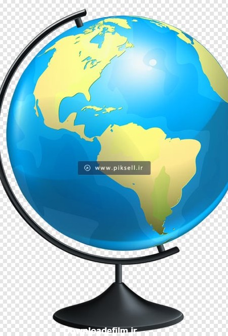 تصویر بدون زمینه کره زمین (نقشه جغرافیایی) با فرمت png