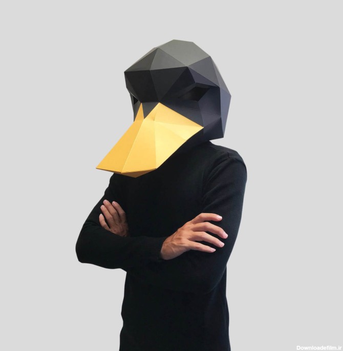 ماسک صورت اوریگامی اردک - فروشگاه نیم آستین