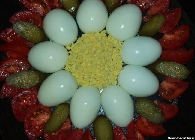 طرز تهیه تخم مرغ پخته تزیین شده برای صبحانه ساده و خوشمزه توسط ...