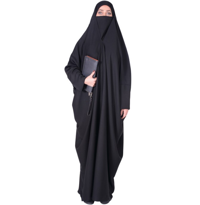 قیمت و خرید چادر لبنانی شهر حجاب مدل صدفی کرپ کریستال کد 8010