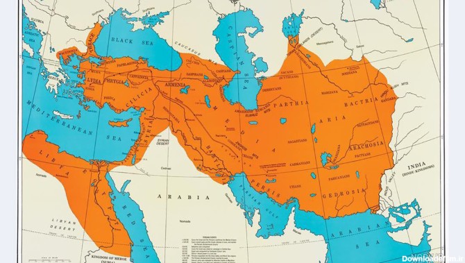 عکس نقشه ایران در دوره هخامنشیان / باورنکردنی و شوک آور