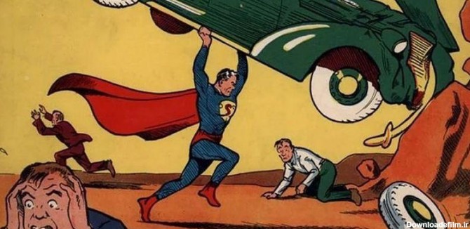 تصویری از کمیک‌های قدیمی سوپرمن