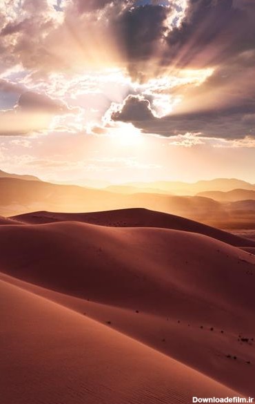 کویر زیبا در طلوع آفتاب از وب سایت آلامی - fbhamt