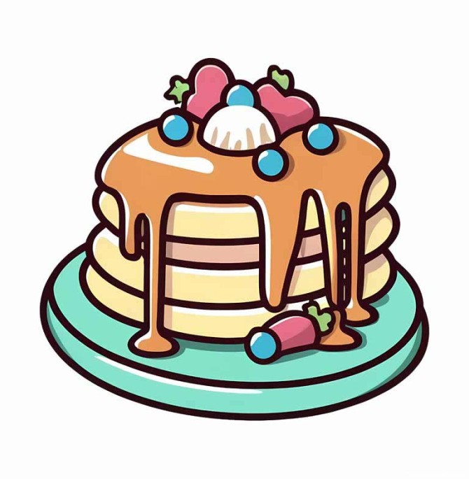 دانلود طرح کیک تزئین شده