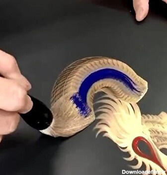اثر جادویی هنرمند ژاپنی با قلموی رنگرزی