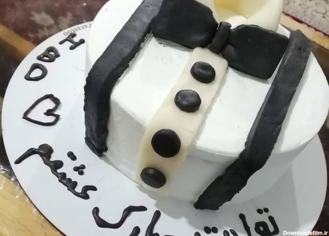 طرز تهیه کیک تولد همسر عزیزم (تم پیراهن) ساده و خوشمزه توسط Sorin ...