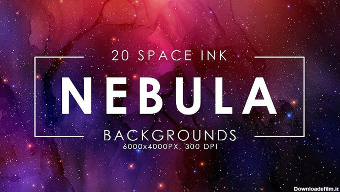 مجموعه تصاویر زمینه جوهری کهکشانی Nebula Ink Backgrounds