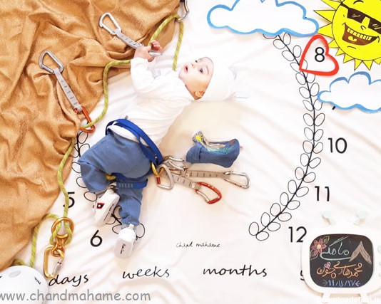 ایده عکس خانگی نوزاد با تم‌های شغلی - مجله چند ماهمه