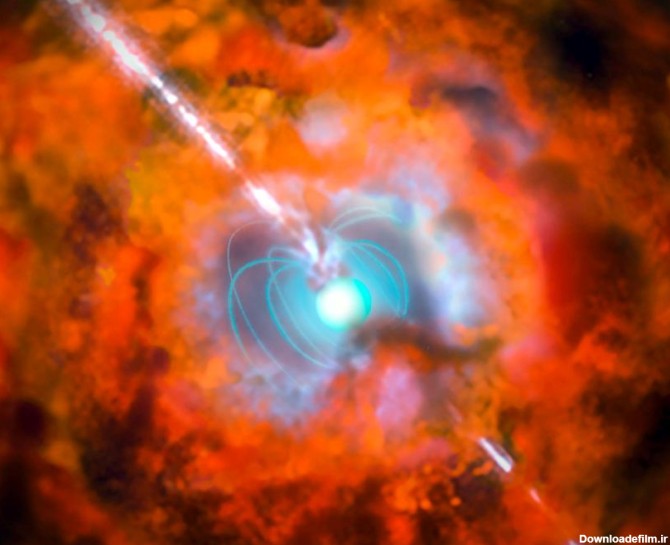 شبیه سازی انفجار فرانواختری که 9 ستاره در کهکشان راه شیری از ترکیبات شیمیایی آنها برخوردار بود.