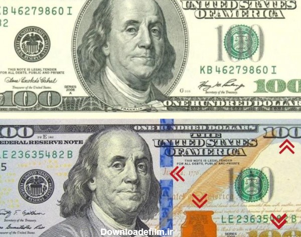 عکس دلار آبی و سبز - عکس نودی