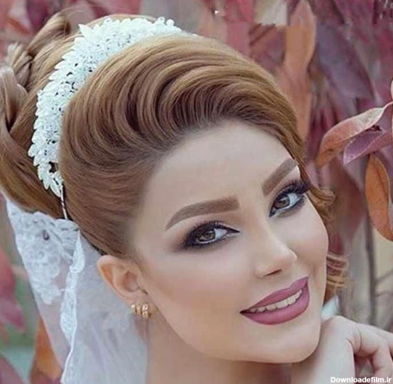 عکس ارایش صورت عروس زیبا