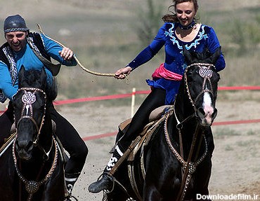 مسابقات عجیب اسب سواری بین دختر و پسر+تصاویر | طرفداری