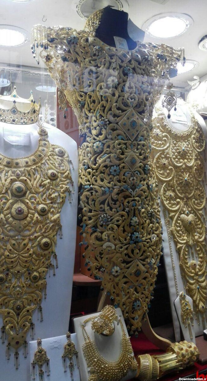 عکس: لباسی از طلا در بازار طلای دبی