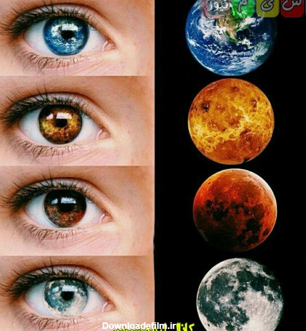 شباهت چشم با سیارات کهکشان - عکس ویسگون