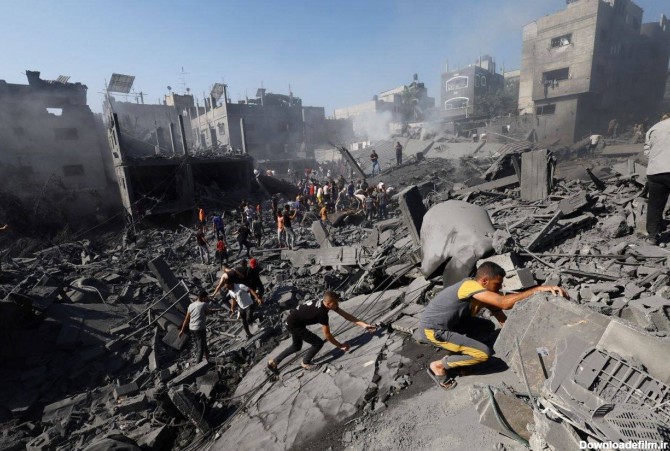 عکس هوایی وحشتناک از غزه قبل و بعد از جنگ - همشهری آنلاین