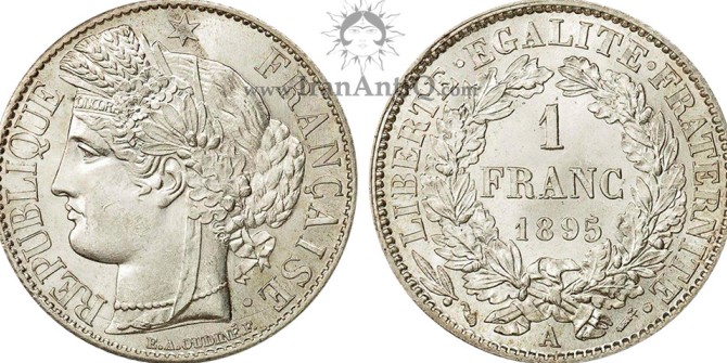 معرفی و مشخصات سکه 1 فرانک جمهوری