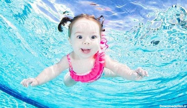 عکس‌های جالب از نوزادان در زیر آب + عکس