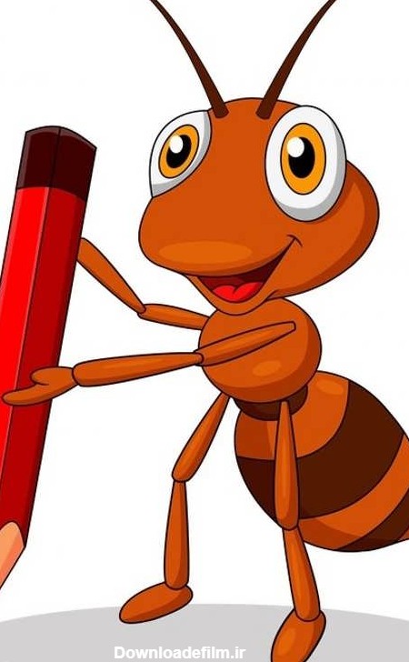 آموزش نقاشی مورچه و رنگ آمیزی های زیبا مورچه برای کودکان