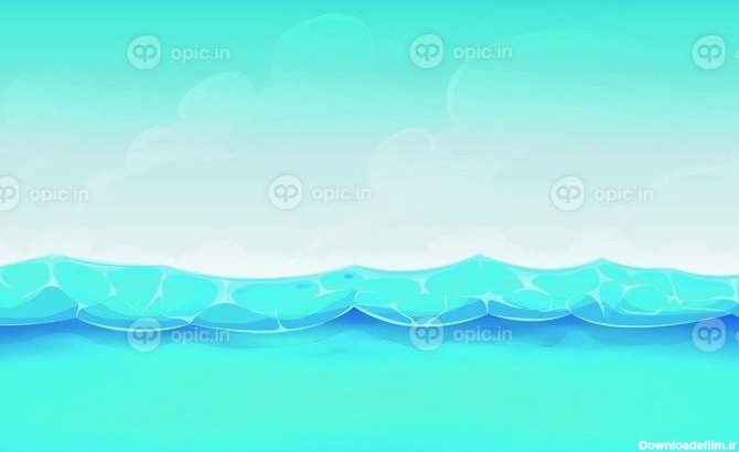دانلود پس زمینه اقیانوس بدون درز تابستانی برای Ui Game نمایش تصویر ...