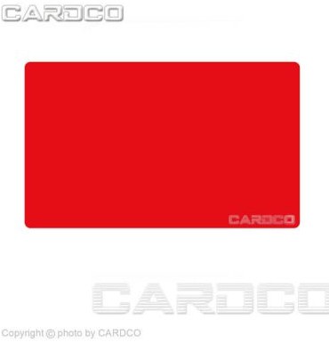 کارت پی وی سی pvc خام ساده قرمز