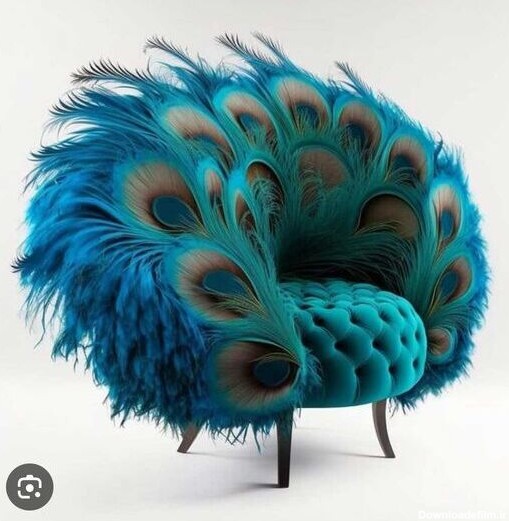خلاقیت بی نظیر یک طراح مبل راحتی با الهام از مدل طاووس/ مغز ...