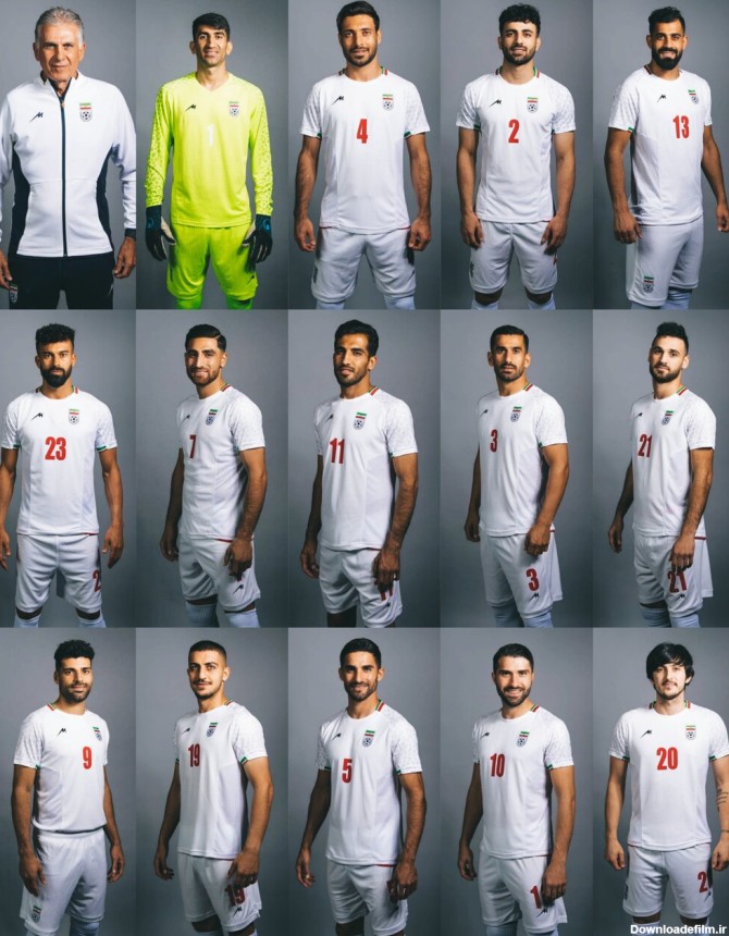 بازیکنان تیم‌ ملی ایران در مراسم عکاسی فیفا+عکس