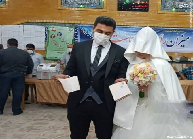 عروس و داماد سقزی زندگی را با شرکت در انتخابات شروع کردند - مشرق نیوز