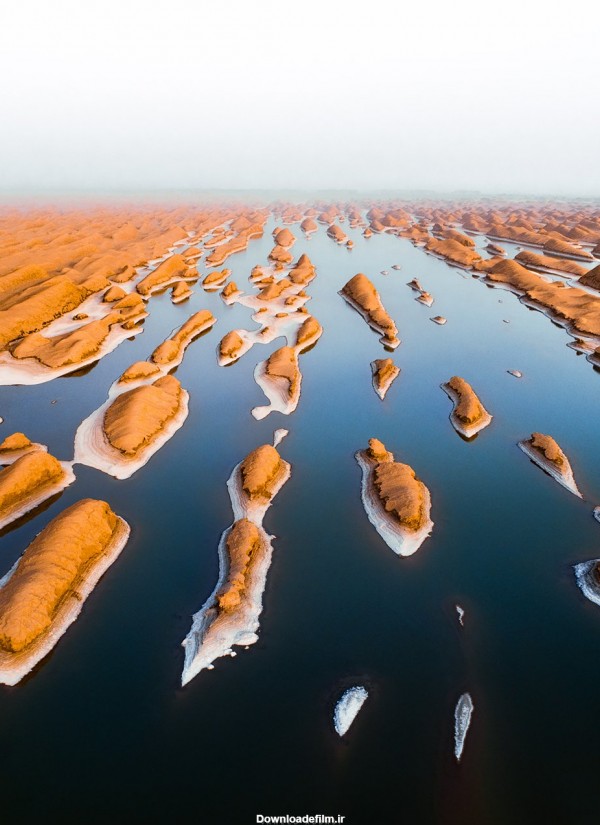 صحنه ای باورنکردنی از دریاچه وسط کویر لوت! + عکس | بهداشت نیوز