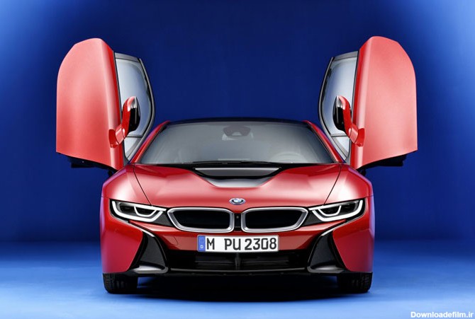 BMW i8" با رنگ قرمز سفارشی معرفی شد+عکس
