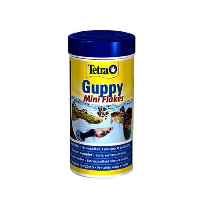 غذای مخصوص ماهی گوپی تترا Tetra Guppy Mini Flakes حجم 100 میلی ...