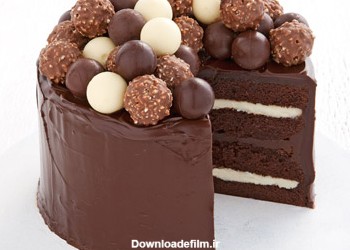 عکس کیک شکلاتی ساده chocolate celebration cake