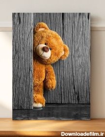 خرید تابلو فانتزی عروسک خرس بانمک ولی خسته با قیمت مناسب - مبین چاپ
