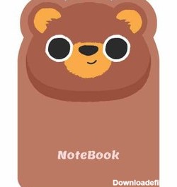 خرید و قیمت دفترچه یادداشت فانتزی نشانک _ طرح خرس قهوه ای | ترب