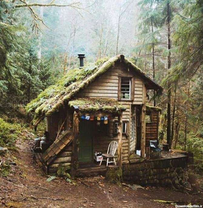 ایده‌های قابل اجرای کلبه و خانه ای چوبی کوچک و جنگلی + دانلود ...