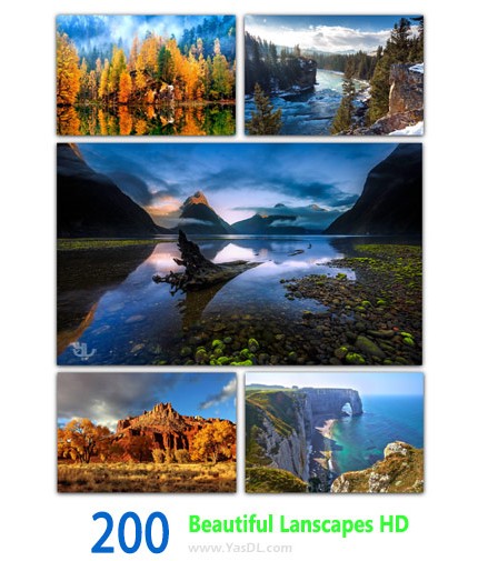 دانلود مجموعه 200 والپیپر طبیعت Beautiful Landscapers HD Wallpapers