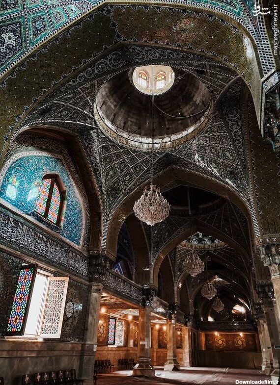 معماری زیبای مسجد تاریخی در قم
