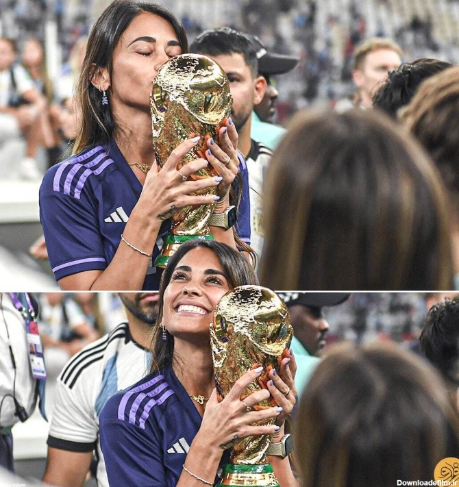 فرارو | (عکس) قانون‌شکنی همسر مسی در جام جهانی!
