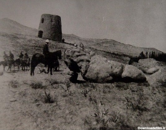 عکس/ شیر سنگی همدان در سال 1290